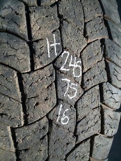 LT245 75 16 one good truck tire for sale