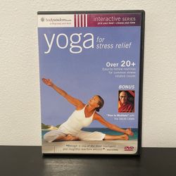Yoga For Stress Relief DVD Bonus Dalai Lama Meditation Exercise Fitness 2006