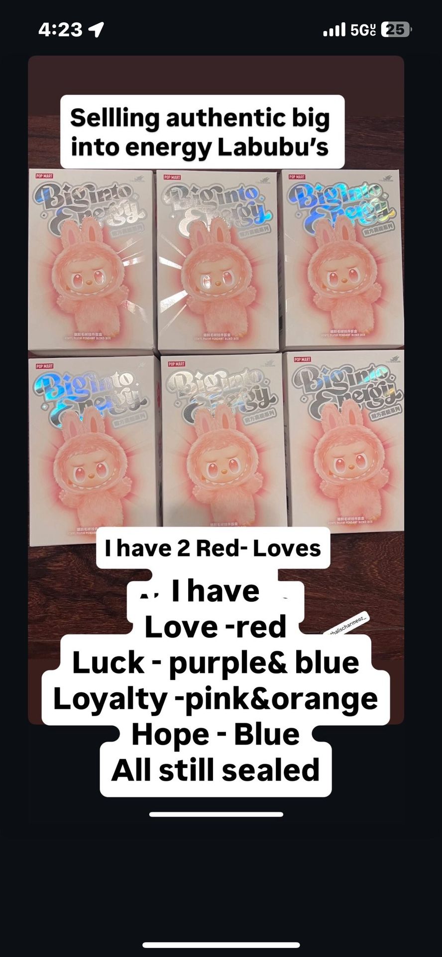 Big Into Energy Labubu