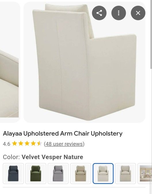 Alayaa UPHOLSTERED LINEN CHAIR