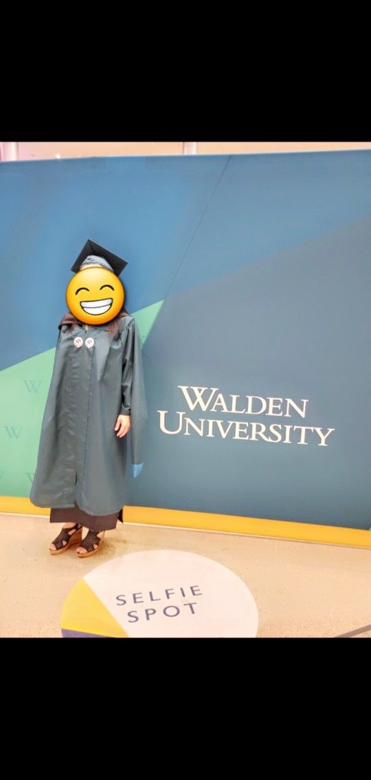 Walden University Cap, Gown, And Tassel