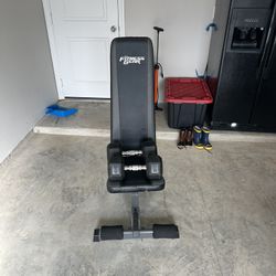 Work Out Bench / 30 Pound Dumb Bells X2 