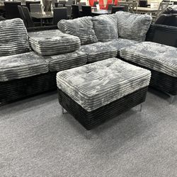 New Sectional With Ottoman And Free Delivery 