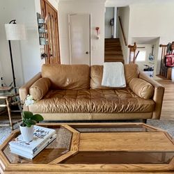 Poly & Bark Leather Sofa