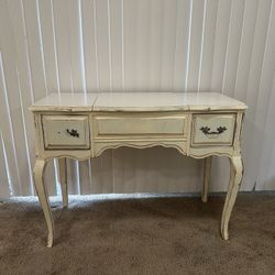 Vintage makeup vanity