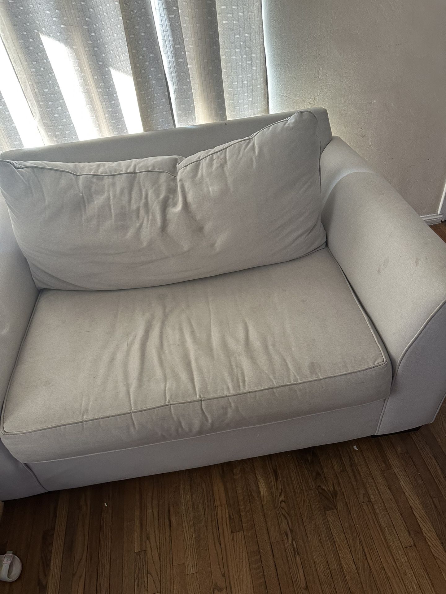 Free Love Seat And Ottoman.