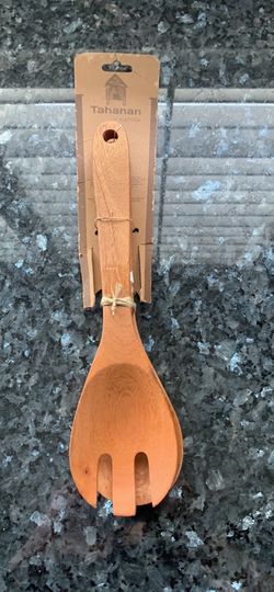 Wooden spoon and fork serving utensils from the Philippines