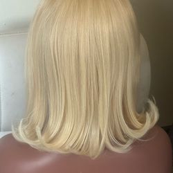 Blonde lace wig human hair “12