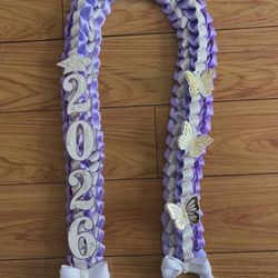 Graduation Double Braided Lei