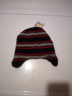 Striped Healthtex Winter Fleece Lined Peruvian Hat