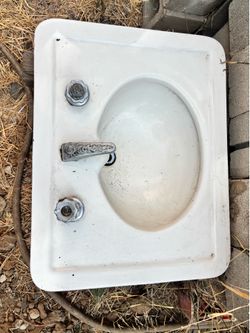 Vintage porcelain sink
