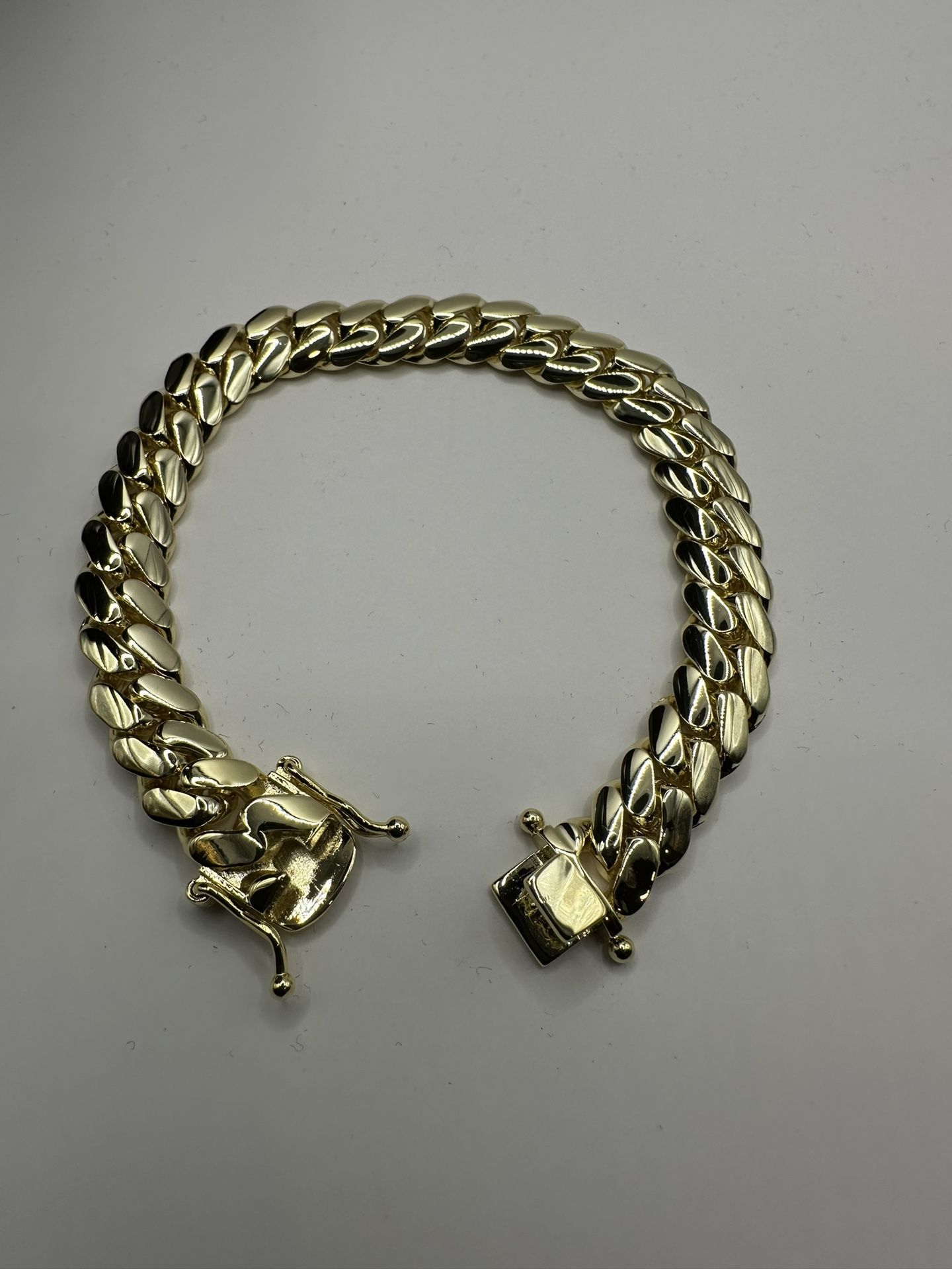 14k Gold Plated 10mm 7.5” 35+ Gram Handmade Miami Cuban Link