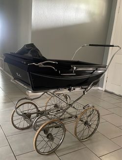 Vintage Silver Cross Baby Pram Carriage