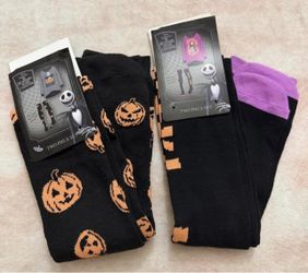 2 pairs of Disney the nightmare before Christmas knee-high socks