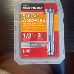 Sleeve Anchors Red Head