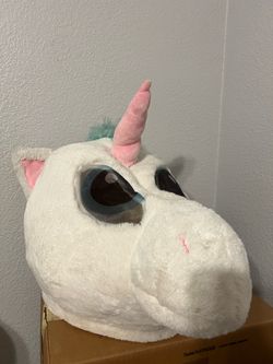 Unicorn plush head mask