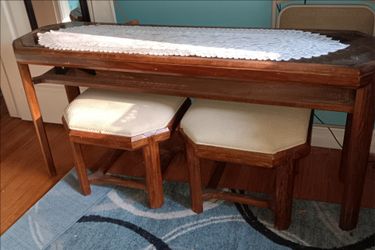 Buffet table