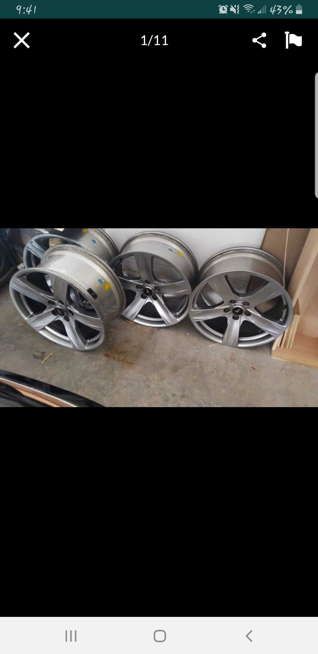 Mustang Rims with Tires 19'