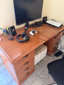 Wooden desk