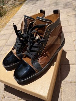 christian louboutin : LOUIS ORLATO FLAT PATENT/PONY CAM/CALF