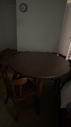 Solid wood dining table