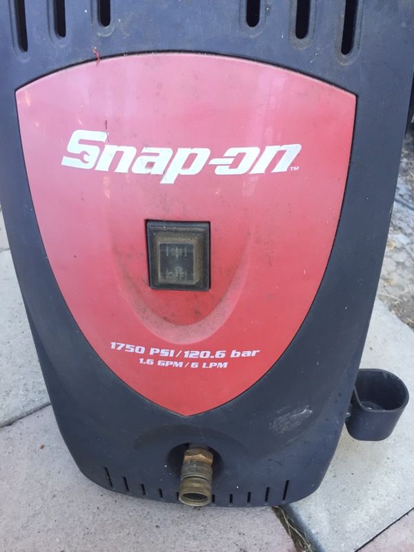 Snap on 1750 sale psi pressure washer