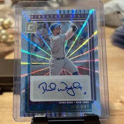 2025 Donruss #SG-DWT David Wright Signature Series Auto Mets Laser