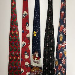 Christmas Ties(good Condition) 5 For $5