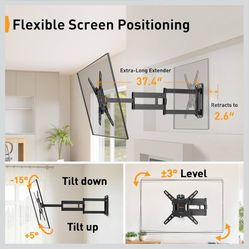 LONG ARM TV WALL MOUNT 32-65 IN