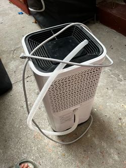 White Dehumidifier with Drain Hose