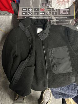 GAP Zip Up Fuzzy Coat