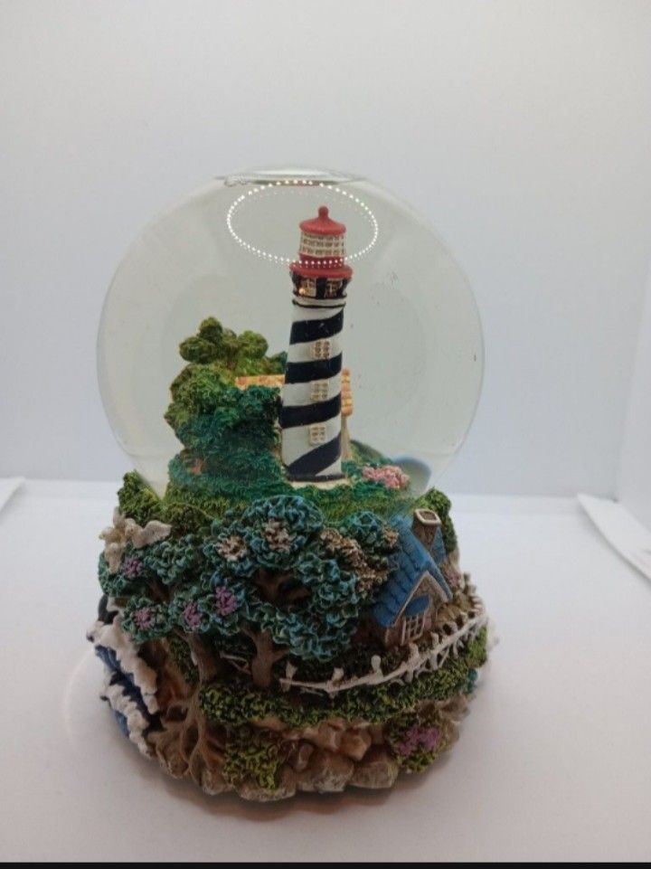 Lighthouse Snow Globe And Music Box 