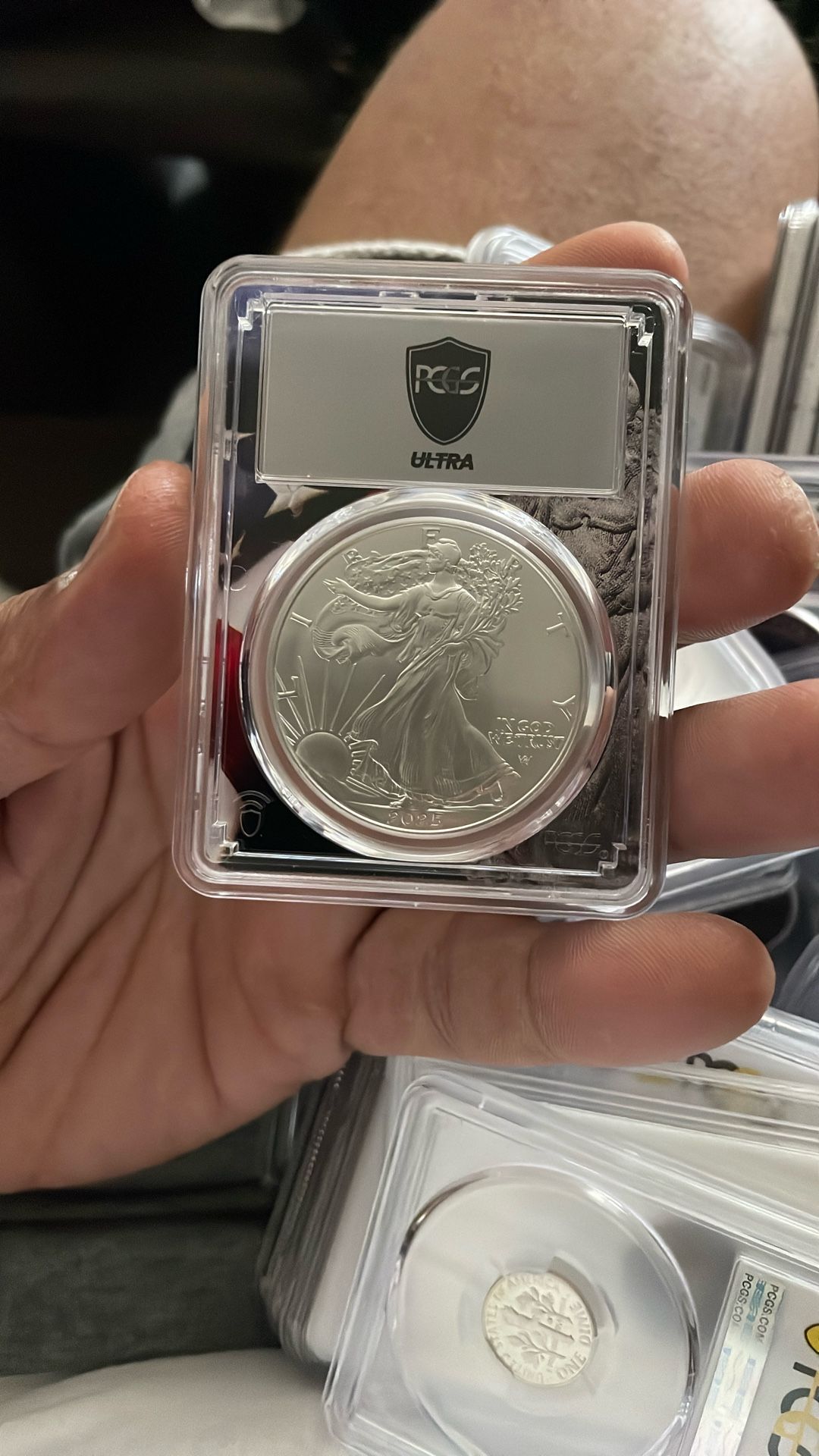 2025 Silver Eagle Ms70 Pcgs Ultra Label