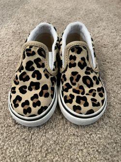 Toddler Leopard Print Vans Size 6