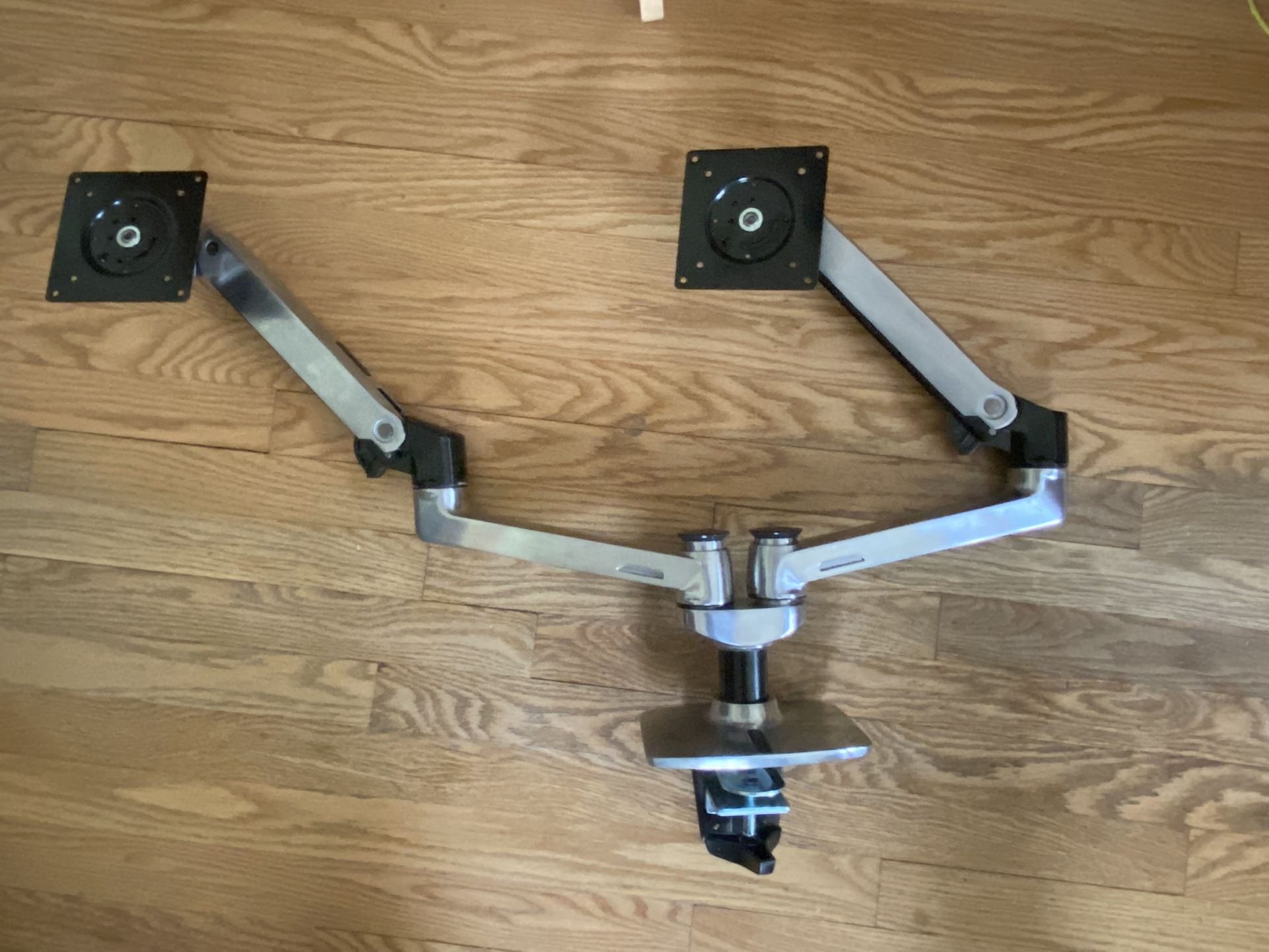 Ergotron – LX Vertical Stacking Dual Monitor Arm, VESA Desk Mount – for 2 Monitors Up to 24”