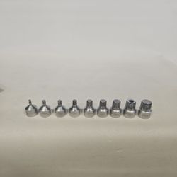 Blue Point BLPXZNM389  9PC 3/8" Drive Triple Square Bit Stubby Socket Set 4-18mm  817150-12