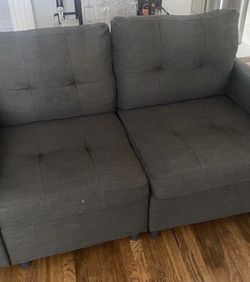 Gray Love Seat