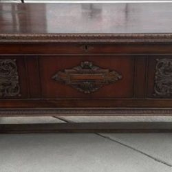 Art Deco Jacobean Cedar Chest