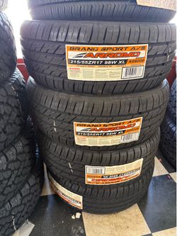 Vendo 215/55/sr17 las 4 llantas nuevas arroyo las 4 por $290
