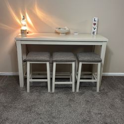 CREAM ISLAND COUNTER TABLE 