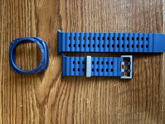 Used like New Samsung Galaxy Watch Ultra Blue Silicone Fitness Tracker Replacement 47 MM  Band & Case