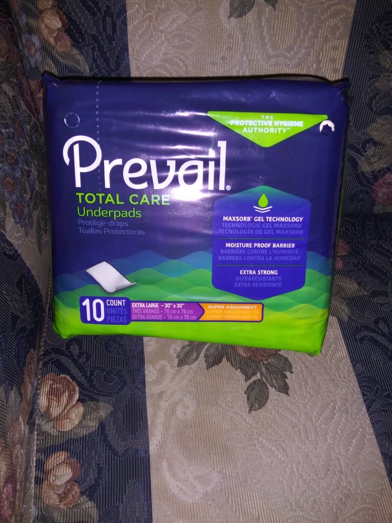 Prevail pee pads