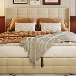 Queen Lift Up Storage Bed Frame, Brand New