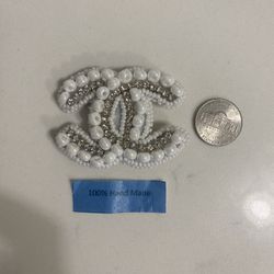 CC Logo Brooch Pin Handmade 