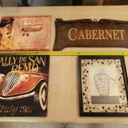 3 Pictures  & 1 Sign 