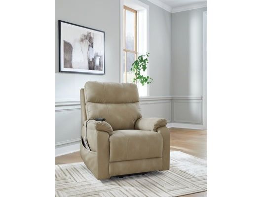 Next-Gen Durapella Sand Power Lift Recliner