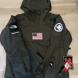 Supreme TNF Trans Antarctica Expedition Pullover Jacket Olive Size M