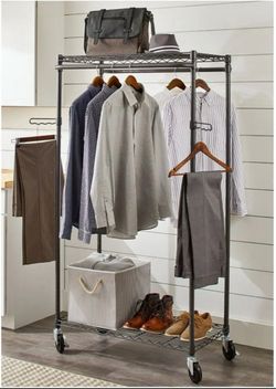 Better Homes & Gardens Rolling Garment Rack - New
