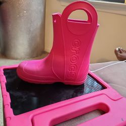 Size 13 Kid Croc Rain Boots