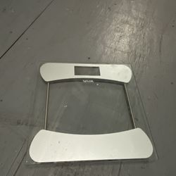 Digital Glass Bathroom Scale – White